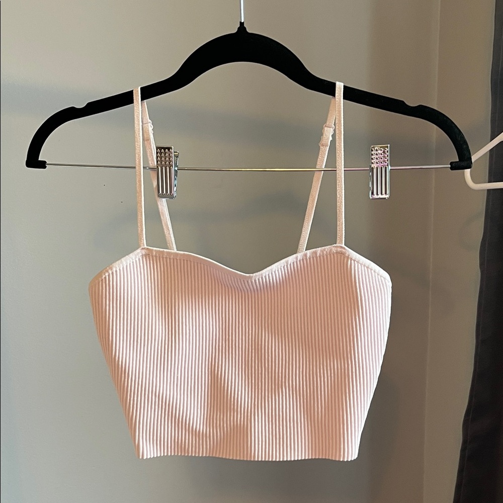 Babaton Cream Ribbed Camisole